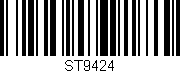 Código de barras (EAN, GTIN, SKU, ISBN): 'ST9424'
