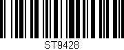 Código de barras (EAN, GTIN, SKU, ISBN): 'ST9428'