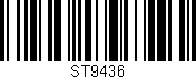 Código de barras (EAN, GTIN, SKU, ISBN): 'ST9436'