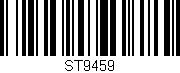 Código de barras (EAN, GTIN, SKU, ISBN): 'ST9459'