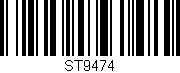 Código de barras (EAN, GTIN, SKU, ISBN): 'ST9474'