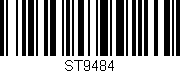 Código de barras (EAN, GTIN, SKU, ISBN): 'ST9484'