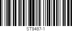 Código de barras (EAN, GTIN, SKU, ISBN): 'ST9487-1'