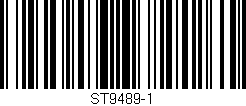 Código de barras (EAN, GTIN, SKU, ISBN): 'ST9489-1'