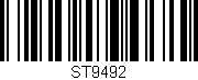 Código de barras (EAN, GTIN, SKU, ISBN): 'ST9492'