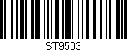 Código de barras (EAN, GTIN, SKU, ISBN): 'ST9503'