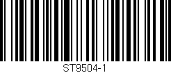 Código de barras (EAN, GTIN, SKU, ISBN): 'ST9504-1'