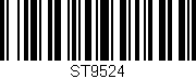 Código de barras (EAN, GTIN, SKU, ISBN): 'ST9524'