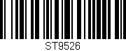 Código de barras (EAN, GTIN, SKU, ISBN): 'ST9526'