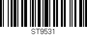 Código de barras (EAN, GTIN, SKU, ISBN): 'ST9531'