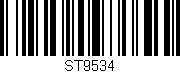 Código de barras (EAN, GTIN, SKU, ISBN): 'ST9534'