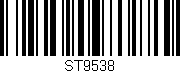 Código de barras (EAN, GTIN, SKU, ISBN): 'ST9538'