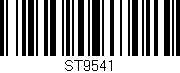 Código de barras (EAN, GTIN, SKU, ISBN): 'ST9541'