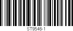 Código de barras (EAN, GTIN, SKU, ISBN): 'ST9546-1'