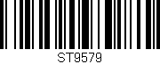 Código de barras (EAN, GTIN, SKU, ISBN): 'ST9579'