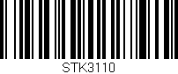 Código de barras (EAN, GTIN, SKU, ISBN): 'STK3110'