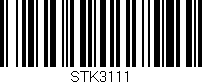 Código de barras (EAN, GTIN, SKU, ISBN): 'STK3111'