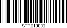 Código de barras (EAN, GTIN, SKU, ISBN): 'STR010039'