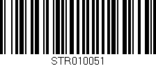 Código de barras (EAN, GTIN, SKU, ISBN): 'STR010051'