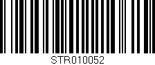 Código de barras (EAN, GTIN, SKU, ISBN): 'STR010052'