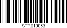 Código de barras (EAN, GTIN, SKU, ISBN): 'STR010056'