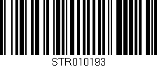 Código de barras (EAN, GTIN, SKU, ISBN): 'STR010193'