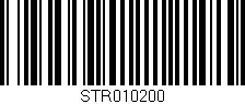 Código de barras (EAN, GTIN, SKU, ISBN): 'STR010200'