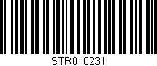 Código de barras (EAN, GTIN, SKU, ISBN): 'STR010231'