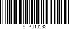 Código de barras (EAN, GTIN, SKU, ISBN): 'STR010263'