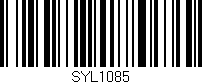 Código de barras (EAN, GTIN, SKU, ISBN): 'SYL1085'