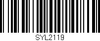 Código de barras (EAN, GTIN, SKU, ISBN): 'SYL2119'