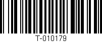 Código de barras (EAN, GTIN, SKU, ISBN): 'T-010179'