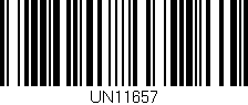 Código de barras (EAN, GTIN, SKU, ISBN): 'UN11657'