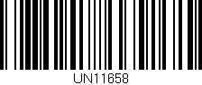 Código de barras (EAN, GTIN, SKU, ISBN): 'UN11658'