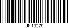 Código de barras (EAN, GTIN, SKU, ISBN): 'UN16279'