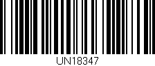 Código de barras (EAN, GTIN, SKU, ISBN): 'UN18347'