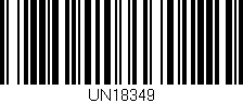 Código de barras (EAN, GTIN, SKU, ISBN): 'UN18349'