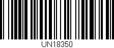 Código de barras (EAN, GTIN, SKU, ISBN): 'UN18350'