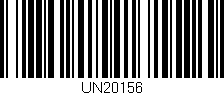 Código de barras (EAN, GTIN, SKU, ISBN): 'UN20156'