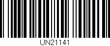 Código de barras (EAN, GTIN, SKU, ISBN): 'UN21141'