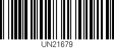Código de barras (EAN, GTIN, SKU, ISBN): 'UN21679'