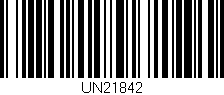 Código de barras (EAN, GTIN, SKU, ISBN): 'UN21842'