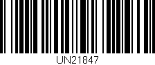 Código de barras (EAN, GTIN, SKU, ISBN): 'UN21847'