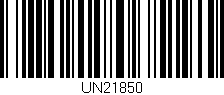 Código de barras (EAN, GTIN, SKU, ISBN): 'UN21850'