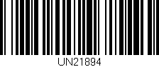 Código de barras (EAN, GTIN, SKU, ISBN): 'UN21894'