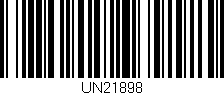 Código de barras (EAN, GTIN, SKU, ISBN): 'UN21898'