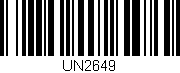 Código de barras (EAN, GTIN, SKU, ISBN): 'UN2649'