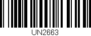 Código de barras (EAN, GTIN, SKU, ISBN): 'UN2663'