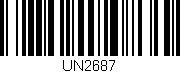 Código de barras (EAN, GTIN, SKU, ISBN): 'UN2687'