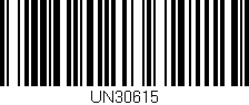 Código de barras (EAN, GTIN, SKU, ISBN): 'UN30615'